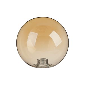 Novo 12cm Smooth Round Glass Shade (A), Amber