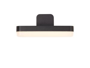 Aria Wall Lamp, 1 x 10W LED, 3000K, 790lm, IP54, Black, 3yrs Warranty