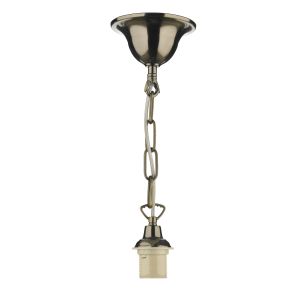 1 Light E27 Antique Brass Adjsutable Suspension Complete With 50cm Chain