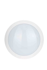 Stanley SXLS294084KWE Verese IP66 IK10 16w Outdoor White LED Flush Ceiling or Wall Light (HiLo Dimmer) 4000K