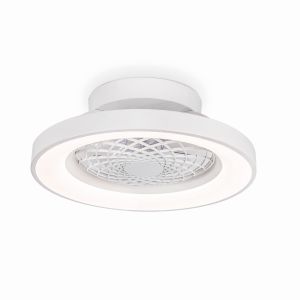 Tibet Mini 53cm 70W LED Dimmable Ceiling Light With 35W DC Reversible Fan, Remote, 3900lm, White, 5yrs Warranty