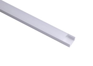 Tiras LED Strips 2m Aluminium Profile With Diffuser, 17 x 8.5mm, Suitable For Tiras LED Strips, White, 3yrs Warranty