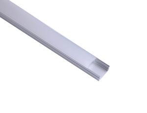 Tiras LED Strips 2m Aluminium Profile With Diffuser, 17 x 8.5mm, Suitable For Tiras LED Strips, Aluminium, 3yrs Warranty