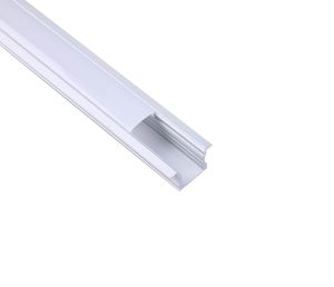 Tiras LED Strips 2m Recessed Aluminium Profile With Diffuser, 17 x 15.3mm, Suitable For Tiras LED Strips, Aluminium, 3yrs Warranty