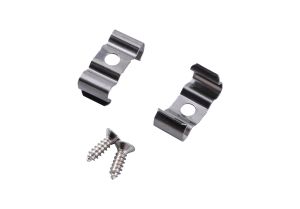 Tiras LED Strips (1pc) Profile Fixing Clip With Hole, 19.9mm x 8.3mm, Aluminium, 3yrs Warranty