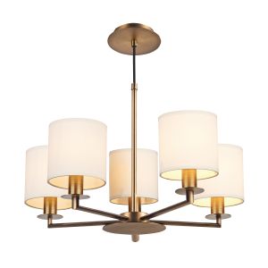 Tyler 5 Light E14 Bronze Adjustable Dual Mount Pendant (Fitting Only)