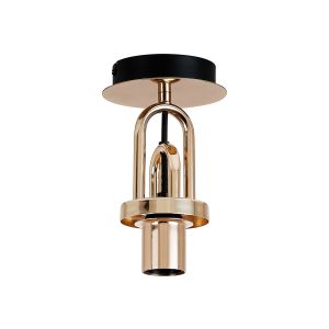 Urasawa 12cm Flush Ceiling Light, (FRAME ONLY), 1 x E27, French Gold