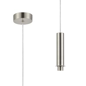 Wick 10cm 1.7m 1 Light Pendant, 1 x G9, Satin Nickel