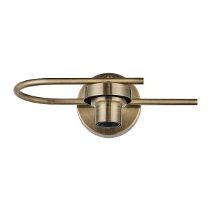 Zenth Antique Brass 1 Light E27 Switched Wall Light Round (FRAME ONLY)