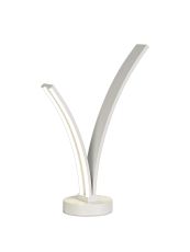 Bahia 2 Light Table Lamp Switched, 5W/7W LED, 4000K, 757lm, White, 3yrs Warranty