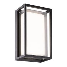 Chamonix Rectangular Ceiling/Wall Light, 9W LED, 3000K, 725lm, IP65, Anthracite, 3yrs Warranty