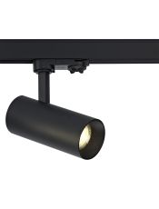 Eos T 10 Powered By Tridonic 10W 688lm 2700K 12°, Black & Black, Cylinder Track Light, 90° Tilt, 350° R/tion, 3P Adaptor, 5yrs Warranty