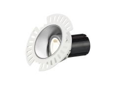 Basy A 10 Dimmable Tridonic 10W 676lm 3000K 36°, Silver IP20 Adjustable Recessed Trimless Spotlight , NO DRIVER REQUIRED, 5yrs Warranty