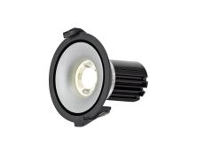 Bolor 10 Powered by Tridonic 10W 631lm 2700K 36°, Black/Silver IP20 Fixed Recessed Spotlight , NO DRIVER REQUIRED, 5yrs Warranty