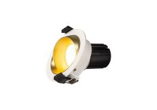 Bonia 10 Powered by Tridonic 10W 632lm 2700K 24°, White/Gold IP20 Fixed Recessed Spotlight , NO DRIVER REQUIRED, 5yrs Warranty