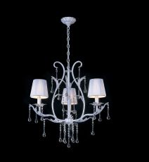 Flur 50cm Pendant Round 3 Light E14 White French Gold