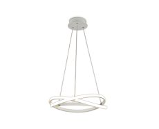 Infinity 51cm Blanco Pendant 42W LED 2800K, 3400lm, Dimmable White/White Acrylic, 3yrs Warranty