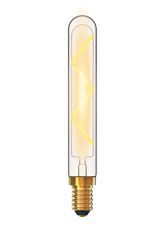 Classic Deco LED 185mm Tubular Z E14 Dimmable 4W 2700K Warm White, 300lm, Clear Glass, 3yrs Warranty