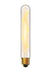 Classic Deco LED 185mm Tubular Z E27 Dimmable 4W 4000K Natural White, 300lm, Clear Glass, 3yrs Warranty