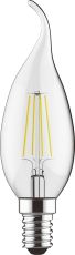 Value Classic LED Candle Tip Dimmable E14 4W Warm White 2700K  400lm, Clear Finish