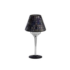 (DH) Carissa Mosaic Candle Holder Purple/Multi-Colour