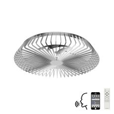 Himalaya 63cm 70W LED Dimmable Light With Built-In 35W DC Reversible Fan, Remote, APP & Alexa/Google Voice Control, 4900lm, Silver, 5yrs Warranty