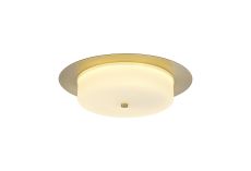 Giona 35cm Ceiling, 18W LED, 3000K, 1080lm, IP44, Satin Gold, 3yrs Warranty