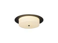 Giona 35cm Ceiling, 18W LED, 3000K, 1080lm, IP44, Sand Black, 3yrs Warranty