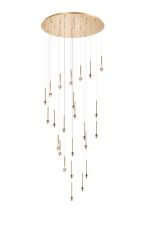 Giuseppe 85cm French Gold 24 Light G9 Universal 5m Round Multiple Pendant (FRAME ONLY), For A Vast Range Of Glass Shades, Item Weight: 15.6kg