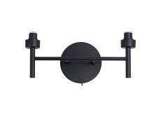 Giuseppe Satin Black 2 Light G9 Universal Switched Wall Lamp (FRAME ONLY), For A Vast Range Of Glass Shades
