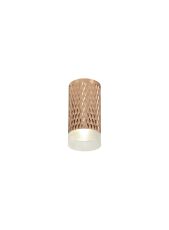 Seafood 6cm 1 Light 11cm Surface Mounted Ceiling GU10, Rose Gold/Acrylic Ring