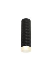 Seafood 6cm 1 Light 20cm Surface Mounted Ceiling GU10, Sand Black/Acrylic Ring