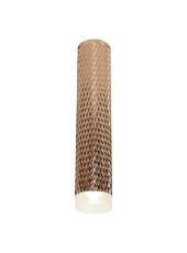 Seafood 6cm 1 Light 30cm Surface Mounted Ceiling GU10, Rose Gold/Acrylic Ring