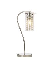 Sorriso Table Lamp Switched, 1 x E14, Polished Chrome / Crystal / Glass