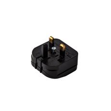 Additions 3A EU-UK Black Flip Model Plug Converter
