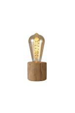 Aida Table Lamp, 1 Light E27, Wood, (Lamps Not Included)