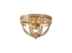 Koka 31cm Round Flush, 2 Light E27, French Gold