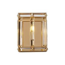 Koka Square Wall Light, 1 Light E14, French Gold