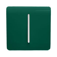 Trendi, Artistic Modern 10A Triple Pole Bathroom Fan Isolator Switch Dark Green Finish, BRITISH MADE, (25mm Back Box Required), 5yrs Warranty