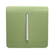 Trendi, Artistic Modern 10A Triple Pole Bathroom Fan Isolator Switch Moss Green Finish, BRITISH MADE, (25mm Back Box Required), 5yrs Warranty