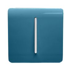 Trendi, Artistic Modern 10A Triple Pole Bathroom Fan Isolator Switch Ocean Blue Finish, BRITISH MADE, (25mm Back Box Required), 5yrs Warranty