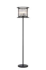 Munito Floor Lamp, 3 x E14, Satin Black / Clear