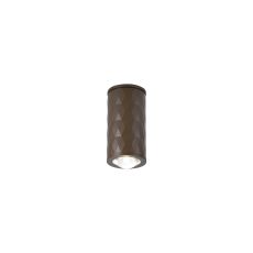 Gullo 6.4cm Diamond Pattern Ceiling With Dome Acrylic Shade, 1 x GU10, IP54, Dark Brown/Clear/Frosted, 2yrs Warranty
