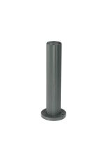 Gullo Ribbed Line 35cm Post Lamp (FRAME ONLY) 1 x GU10, IP54, Grey, 2yrs Warranty