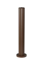 Gullo Ribbed Line 55cm Post Lamp (FRAME ONLY) 1 x GU10, IP54, Dark Brown, 2yrs Warranty