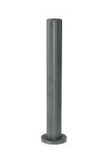 Gullo Ribbed Line 55cm Post Lamp (FRAME ONLY) 1 x GU10, IP54, Grey, 2yrs Warranty