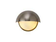 Gancia Wall Light, 2 x E14, IP54 (Indoor Use Only), Satin Nickel/Opal Glass