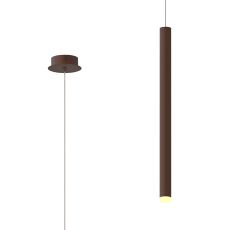 Cala 10cm 1 Light Pendant, 6W LED, 3000K, 420lm, Rust Brown, 3yrs Warranty