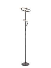 Calido 2 Light Floor Lamp, 20+5W LED, 3000-6000K Touch Dimmable/Remote Control, 2300lm, Dark Grey, 3yrs Warranty