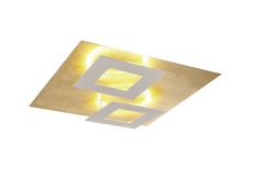 Dalia 50cm Ceiling, 48W LED, 3000K, 3360lm, Gold/White, 3yrs Warranty